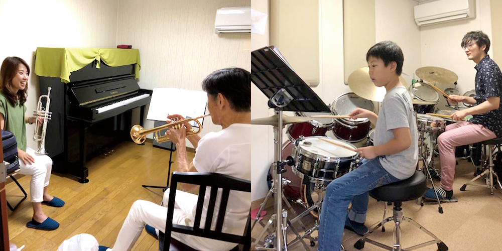 ピアノ・電子オルガン(エレクトーン)・フォークギター・エレキギター・クラシックギター・ウクレレ・フルート・バイオリン・ビオラ・ドラム・サックス・トランペット・クラリネット・プレーンハープ・ヴィオリラ・文化箏・音楽療法・ペン習字といった多彩なコースをご用意してます。